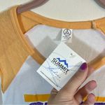 Alternative  White Gold LSU Geaux Tigers Louisiana Tank Top Medium NWT Photo 3