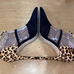Jessica Simpson Womens Leopard Print Suede Pump Heels Black Size 9.5 Photo 5