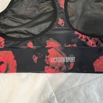 Victoria's Secret  Black and Red Floral Leggings Photo 3
