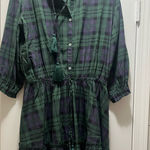 Simply Southern Plaid Tartan Green Dress Size Large NWOT Holiday Dress Photo 0