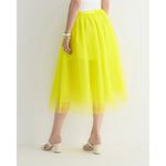 J.Crew NWT Collection Limited-Edition Tulle Midi Bright Kiwi Polka Dot Skirt 10 Photo 2