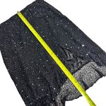 Scala Vintage  Sequined Beaded 100% Silk Skirt Black Lined Photo 6