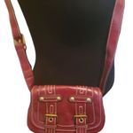 Nine West Burgundy Crossbody Shoulder Bag Small Adjustable Strap Buckle Detail Photo 2