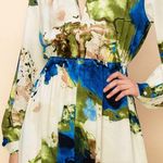 PRINTED MAXI DRESS WITH POCKETS Blue Size XL Photo 7