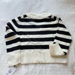 Cider  Black and White Stripe Sweater Photo 2