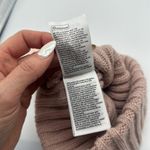H&M  Dusty Pink Rib Knit Beanie with Pink Pom Photo 3