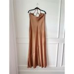Show Me Your Mumu Tuscany Slip Maxi Dress in Copper Luxe Satin Size Medium Photo 4