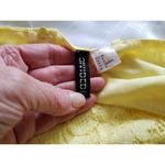 H&M DIVIDED Yellow Lace Top Prom Fit&Flair Dress Adjustable Straps Womens Sz4 Photo 3