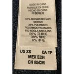 Juicy Couture Rare Navy Blue Mohair Wool Blend Short Sleeve Fuzzy Sweater XS Photo 3