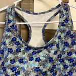 GapFit Pullover Blue and Gray Floral Pull-Over Sports Bra- Large Photo 1