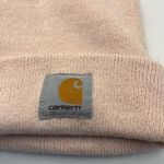 Carhartt Blush Pink Streetwear Ribbed Knit Beanie Hat Photo 3