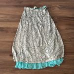 Fendi High-Waisted Midi Skirt With Sequin Embroidery - Argent Photo 4