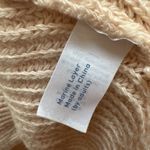 Marine layer  Knit Sweater Women Size L Orange Chevron Open Knit Long Sleeve Photo 4