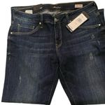 French Connection NWT FCUK Bootleg Dark Wash Jeans Black Stripe Sz 2 13” Waist Photo 6