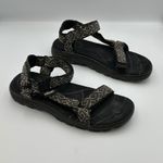 Teva  Women's Sandal 9 Black‎ Sport Hiking Water Strap Sandals Pattern Outdoor Photo 2
