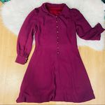 Burgundy holidays classy party cocktail long sleeves dress Red Size undefined Photo 12