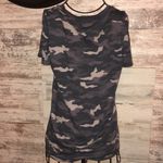 PINK - Victoria's Secret Pink Victoria’s Secret Camo v-neck shirt purple/gray Camo print XS oversized​​​ Photo 4