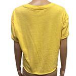 Harry Potter Hogwarts Yellow Cuff Sleeve Tie Front Graphic Tee Shirt Womens L Gold Size L Photo 3