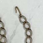 Gold Tone Faux Pearl Charm Chain Link Belt Photo 1