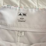 Adidas Womens Size 0 Golf Tennis Athletic Skirt Skort Pockets White Geometric Photo 2