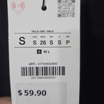 ZARA Elegant Dress Black Size S Photo 2