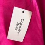 Calvin Klein Jeans Sweater Top Women’s Size XL Pink Ribbed Mock Neck NWT Photo 5