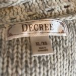 Decree ‎ Cropped Cardigan Sweater Gray Photo 1