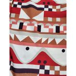 Viva Vena! Dress Women XS Geometric Halter Short Sleeve Open Back Collared EUC Photo 3