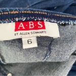 ABS Allen Schwartz ABS by Allen Schwartz Y2K 90s Denim Strapless Pleated Stretch Mini Dress size 6 Photo 5