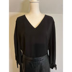 Lafayette 148 Women's  Black Silk Blouse 2X Photo 1