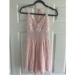 Abercrombie & Fitch Abercrombie Fitch Large Babydoll Pink Lace Eyelet Mini Romper Fairy Feminine Photo 1