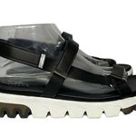 MIA Womens Luca Black White Sporty Chunky Platform Comfort Sandals Size 9.5 Photo 0