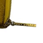 Tory Burch  Mustard Yellow Quilted Leather Full Zip Wallet Photo 3