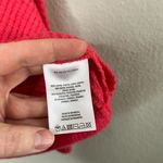 Anthropologie by Womens V-Neck Coral Pink Waffle Knit long sleeve Sweater XL Photo 10