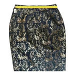 Worthington Pencil Skirt - Size 8 - Black and Gold Brocade - Back Zip Photo 7
