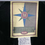 Vintage Middlebrook adult black leather zip jacket‎ padded shoulders — small Photo 3