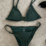 LA Hearts  Dark Green String Bikini Photo 0