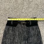 Milly black & cream tweed a-line belted skirt size 2 Photo 9
