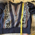 Anthropologie  Ruffled Deco Pullover Aztec Print Size Médium‎ Petite Photo 9