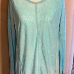 Green Tea Burnout Yoga Long Sleeve Shirt Size Medium Blue Photo 0