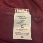 Terra & Sky Burgundy Rayon Blend long sleeve dress knee length womans 0X Photo 3