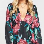Show Me Your Mumu Dakota Dress Ruby Bloom Satin Photo 0