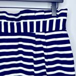 Kate Spade New York Navy Piper Striped Gathered Waist Skirt Size 6 Photo 3
