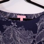 Lilly Pulitzer Cotton Silk Lightweight Breathable Blue White Coral Print Dress Photo 1