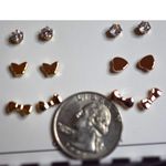 Mixit NIB  6 Pair Gold Tone Cubic Zirconia Post/Stud Modern Chic Earrings Photo 4