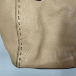 Cole Haan Women’s leather satchel tote pale peach purse 12.5x12.5x5" 10" handle Photo 4