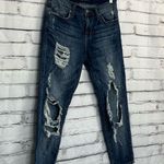 Rock & Republic Dark Wash Straight Leg Jeans Mid Rise Distressed 28x26 Y2K Denim Photo 1