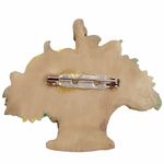 SUNFLOWER PUMPKIN ACORN BASKET Fall Harvest Season Theme Brooch Pin Photo 2