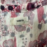 Warm NYC geranium metallic floral gorgeous gold trim dress Pink Photo 3