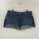 Good American  Good '90s Cutoff Denim Shorts GNIS602T Blue645 size 15 Photo 2